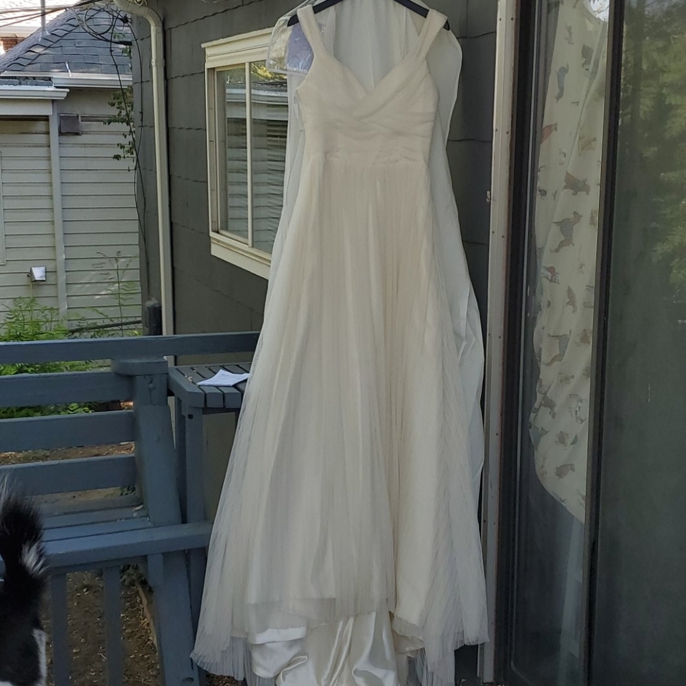 Modern Trousseau Gwen Wedding Dress Ivory Size 12 - Picture 5 of 16